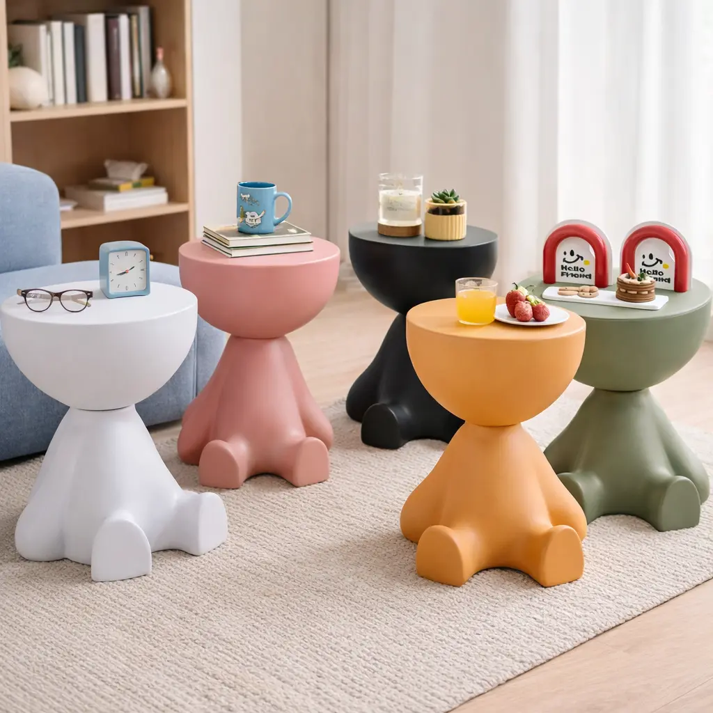 2-Pack Octopus Side Tables – Cute Modern Accent Stools for Small Spaces, for Living Room & Bedroom 2-Pack Octopus Side Tables – Cute Modern Accent Stools for Small Spaces, for Living Room & Bedroom