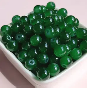 Glass Bead Bags for DIY Jewelry Making - High Quality 8mm & 10mm Beads in Assorted Colors - Adjustable Beaded Design for Bracelets Earrings Necklaces Pens & Keychains