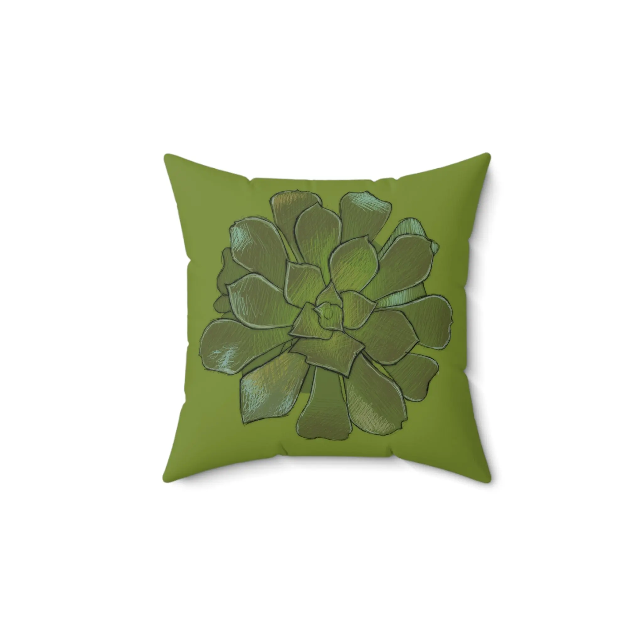 Succulent - Spun Polyester Square Pillow