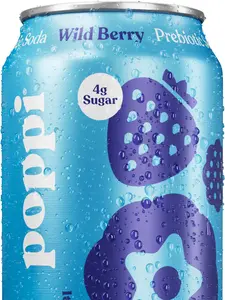 Poppi Prebiotic Soda Beverage, Wild Berry, 12 oz (Pack of 12) Poppi Prebiotic Soda Beverage, Wild Berry, 12 oz (Pack of 12)