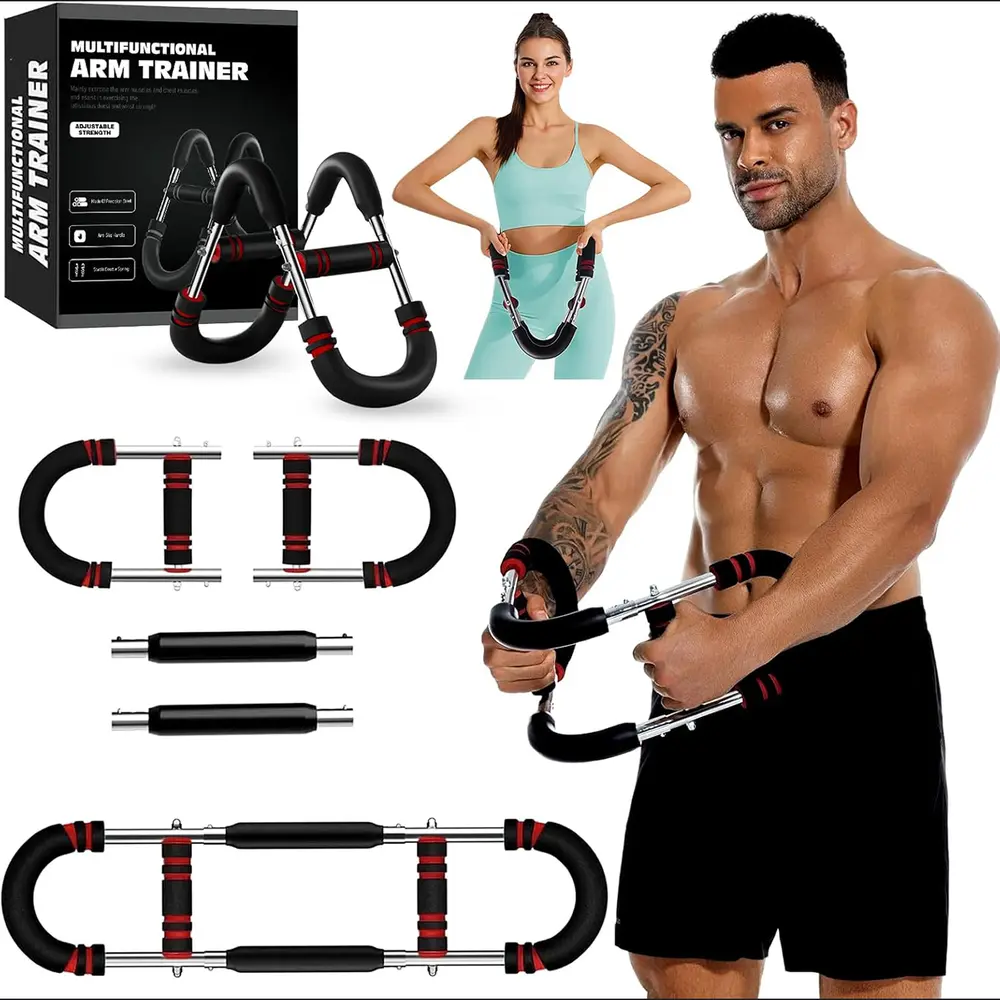 Unisex Men Women Arm Resistance Twister Exerciser, Compact Disassemble Gym Training Gear, Complete Upper Body Muscle Builder, 2026 New Master 60-90/90-120lb Variable Power Twister Bar