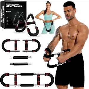 Unisex Men Women Arm Resistance Twister Exerciser, Compact Disassemble Gym Training Gear, Complete Upper Body Muscle Builder, 2026 New Master 60-90/90-120lb Variable Power Twister Bar