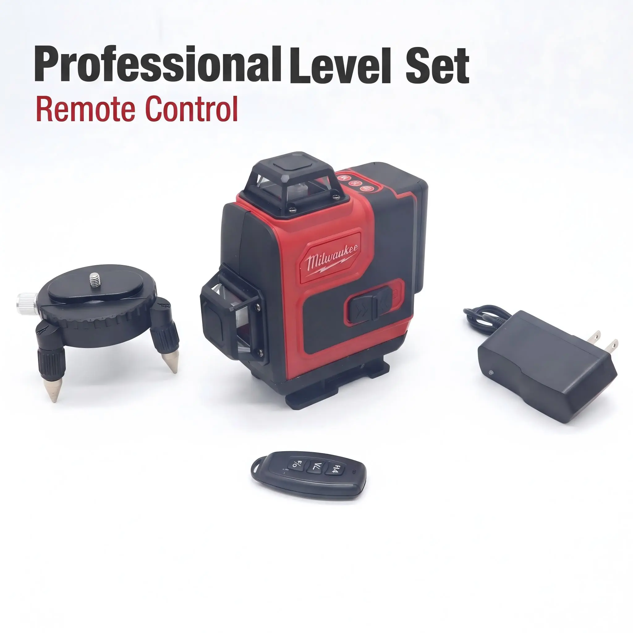 Milwaukee  16 line Redstick Box Level Set ±3mm@10m Accuracy for Interior Wall Framing with IP65 Dust Protection & 30m Range mini work construction bolting