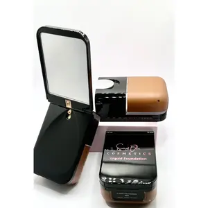 BlurPro Liquid Foundation - Cocoa Puffed, Lightweight, Moisturizing Formula, Concealer, Hydrating, Makeup, Oil, Fragrance