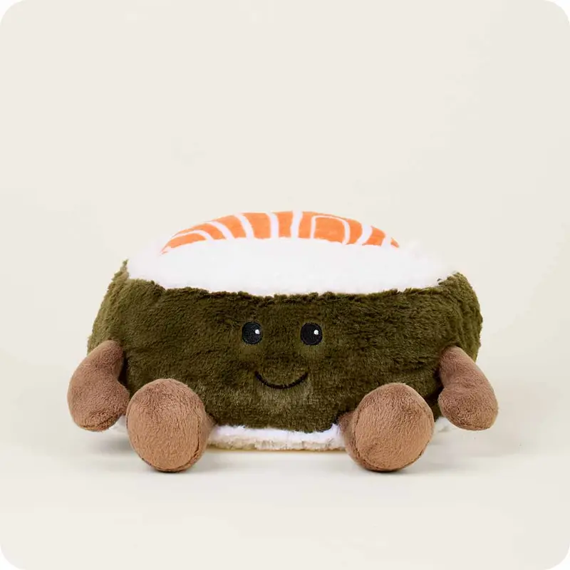 Salmon Sushi Warmies - Heatable, Weighted, Lavender-Scented
