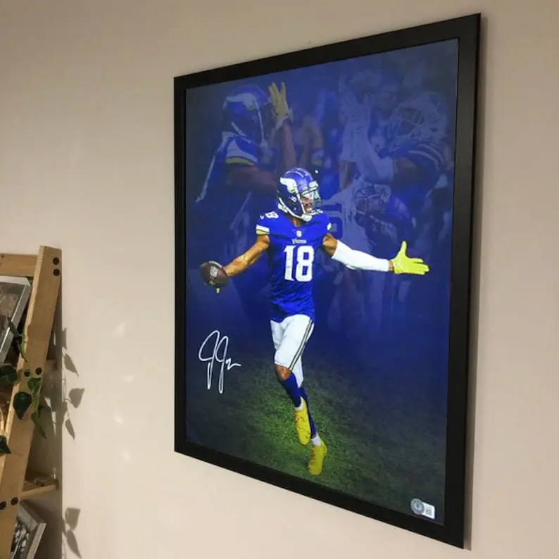 Justin Jefferson Signed Poster, No Framed, Gift