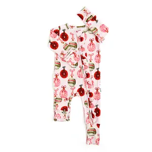 Kit Ornaments RUFFLE ZIP Bamboo Baby Two Way Zipper Lounge Set Gigi and Max