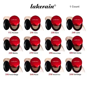 Super Adhering Cushion Foundation Makeup Cream, Long-Lasting Lightweight Formula, Semi-Matte Finish with Rich Coverage, Available in 12 Shades, Hydrating