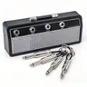 Metal Aluminum Alloy Wall-Mount Guitar Amplifier Key Holder with 4 Key Rings, Exquisite Texture, Quick Easy Installation with Instructions, House Decor for Music Lovers, Home/Studio Entryway Gift to Decorate Your Home Beautifully
