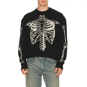 ALLSAINTS Skelli Crew Neck Sweater in Black
