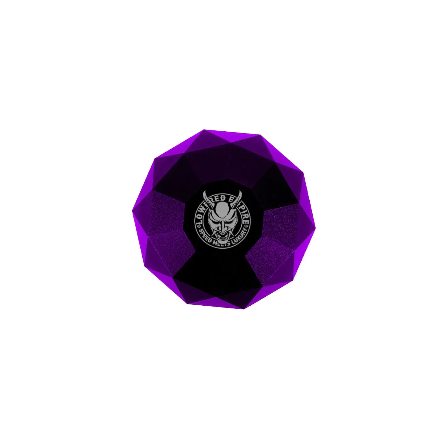 The Purple Diamond Logo Shift Knob | Universal Manual Car Shifter