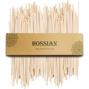 50PCS Reed Diffuser Sticks-7.87inch Natural Rattan Diffuser Reeds-Primary Color Reed Diffuser Refill