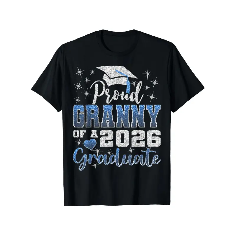 clothing merch Men'S 2026 Graduation Grandma T-Shirt - Super Proud Granny of 2026 Graduate Senior & Diploma Design, Loose Fit Comfortable Casual & Formal Wear, Class of 2026 Celebration Gift for Grandparents, Easy-Care Graduation Apparel
