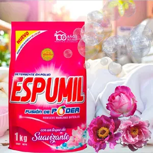ESPUMIL DETERGENTE Polvo FUSIÓN DEPODER EXPLOSION DEFLORES CON UN TOQUE DE SUAVIZANTE.  LIMPIEZA RADIANTE ️️️ ️1 KG POLVO. LAUNDRY DETERGENT FOR CLOTHES & FABRICS.