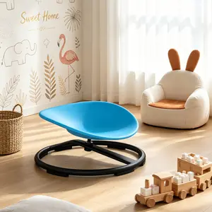 Sensory Spinning Chair for Kids: Anti-Slip Metal Base Indoor Swivel Seat for Sensory Training & Fun Furniture