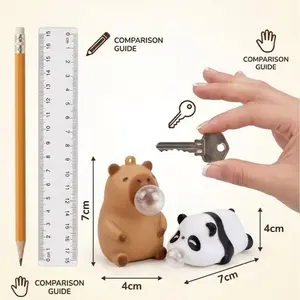 2-pack of soft, fluffy bubbles – cute teddy bears and pandas | squeeze, blow, and unwind | an addictive stress-relieving wonder.