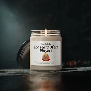 Smells Like The Tears Of My Players Candle, DnD Gamer Scented Soy Candle 4Oz 9Oz