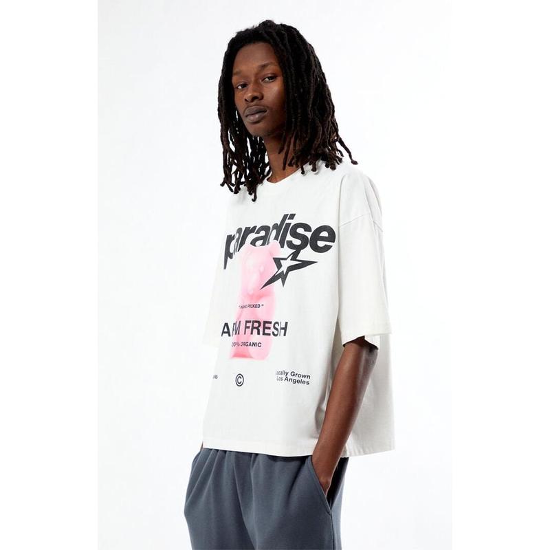 Pacsun Men's Paradise Cropped Boxy T-Shirt