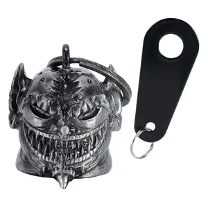 Dream Apparel Christmas/Halloween Bell, Gremlin/Guardian Motorcycle Bell for Bikers Women Men W/Hanger,Biker Bell for Riders,Good Luck Riding Bell Spirit Bell Moto Accessories