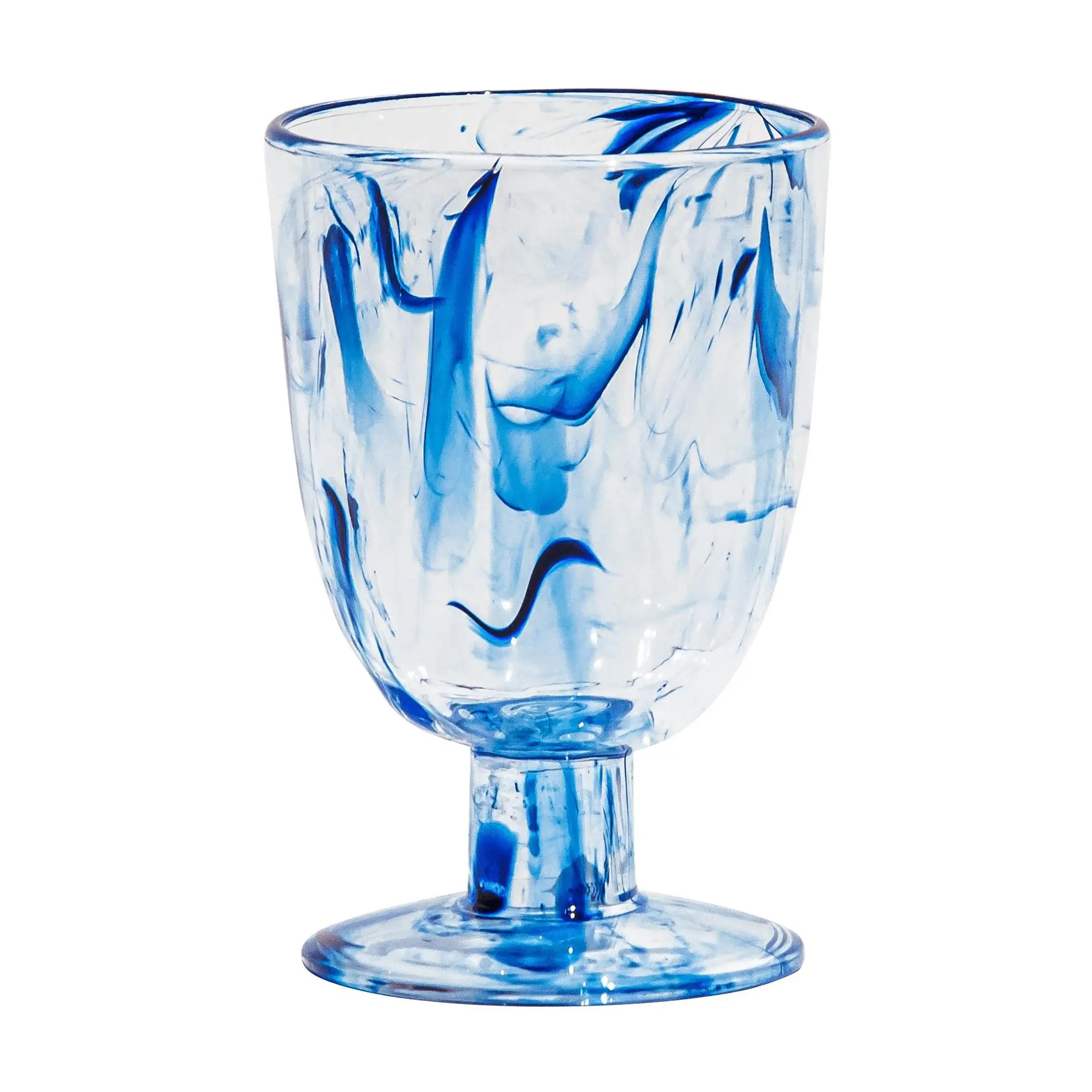 Tarhong Set of 6 14-oz Aegean Swirl Goblets Tarhong Set of 6 14-oz Aegean Swirl Goblets