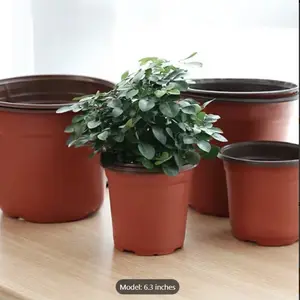 100 Pack 3.54 Inch Nursery Pots, Flexible Plastic Plant Pots for Seedlings, Indoor & Outdoor Gardening Containers, Lightweight Grow Pots for Flowers, Herbs & Succulents