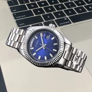 R LOGO 100 Watch - Stainless Steel Case, diff color Dials, Roman Numerals, 40mm, Analog, Luxury Timepiece