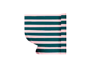 Navy/Pink Stripe Table Runner