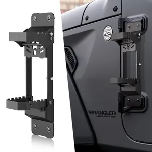 【Yzona】Hinge Step Foldable Metal Foot Pegs, Compatible with 2007-2026 Jeep Wrangler JK JL JKU JLU Unlimited & Gladiator JT 2/4 Doors, Foot Step Accessories(1 or 2 Pcs)