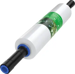 Stretch Wrap Film 15 Inch 1000 ft 60 Gauge Industrial Strength Pallet Wrap with Handles Moving Supplies Plastic Roll 500% Stretch Transparent