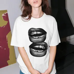 Diamond Teeth Vintage Punk Art Grin Fang Mouth Unisex Fit  Vintage Short Sleeve T-shirt