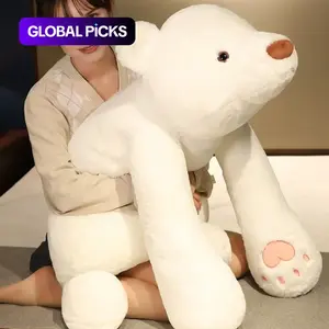 Cute Panda Bear Pillow Large Polar Stuffed Animal Plush Toy Soft Hugging Body Pillow Brown Bear Plush Pillow Weighted Plush Animals Toy for Adults Kids Boys Girls Birthday Gift Soft Huggable #GLOBAL PICKS