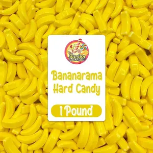 Bananarama Banana Candy – 1 LB Bulk Banana Flavored Hard Candy – Yellow Banana Candies – Candy Bananas for Gumball Machine Refills, Buffets, Party Favors, Gifts & More