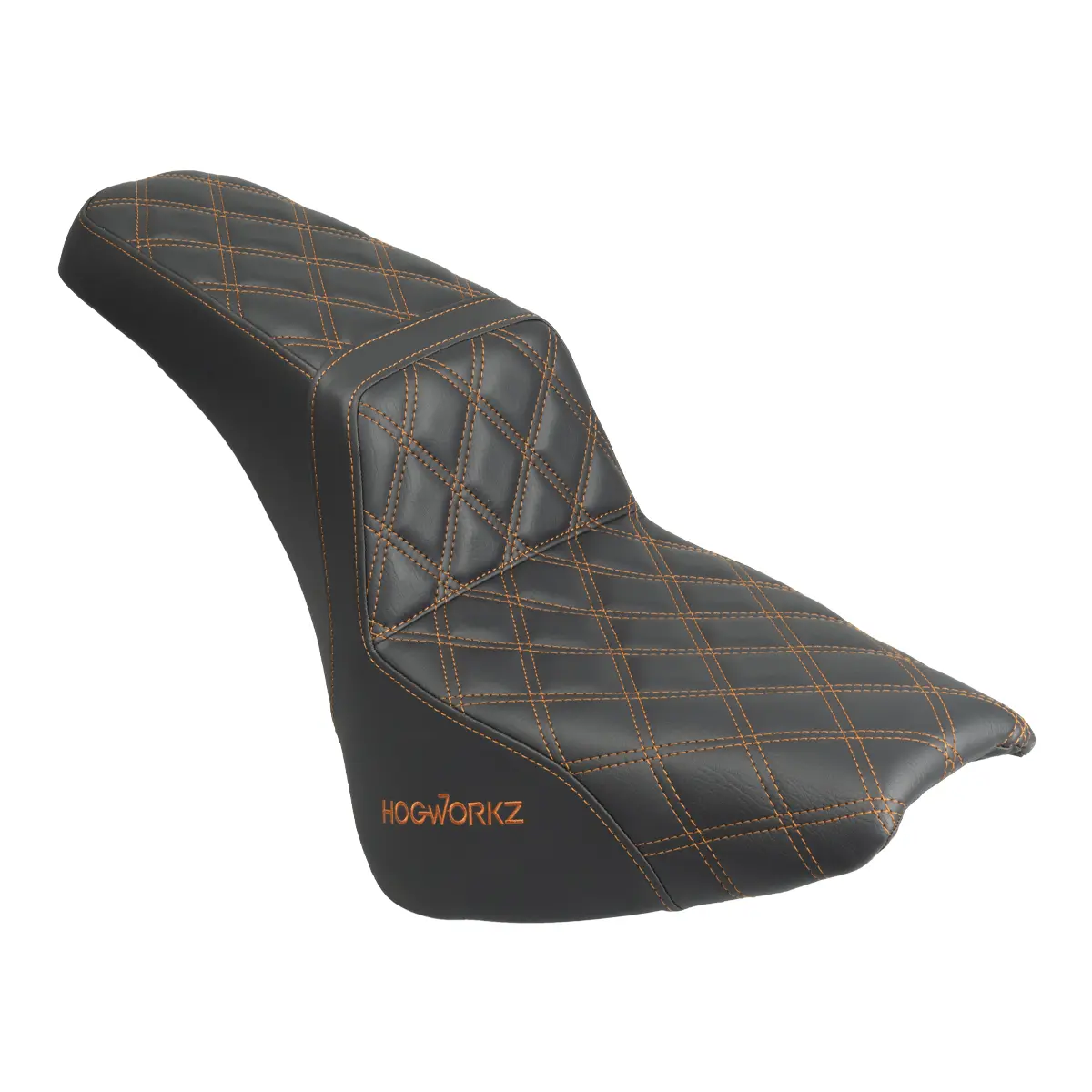 Rise Up Seat for Harley® Street Bob FXBB / Standard FXST '18-'25 (Orange Stitch)