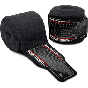 Junior 108" Semi-Elastic Hand Wraps for MMA & Boxing (Pair)
