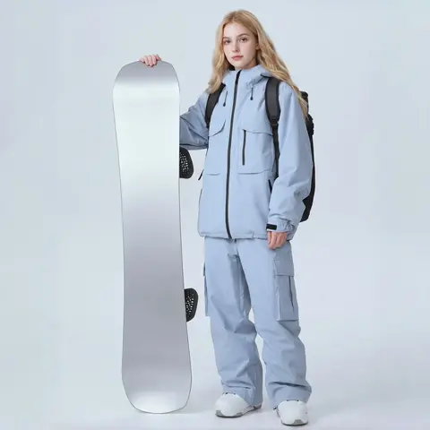 YEEFINE Women's Snow Snowboard Suits Baggy Ski Jacket and Pants Insulated Snowsuits