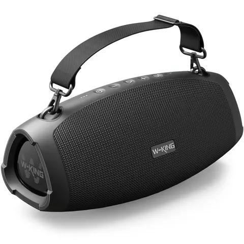 W-KING 120W Loud Bluetooth Portable Charger Bass Speaker - IPX6 Waterproof, 2 Subwoofers, 42H Playtime, Handle Design, Aux Input, 70W Bass Punch, Enclosure, Hands-Free, 7.2V Rechargeable Battery, DSP Tech, 2-Way, 20kHz Party Audio, Speaker Bluetooth