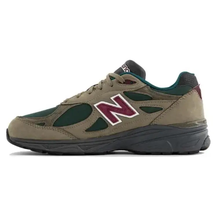 New Balance X Teddy Santis 990 V3 Green Purple'' Sneakers Retro Low Top Unisex Brown M990GP3