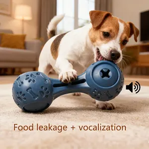 Heavy-Duty Indestructible Dog Chew Toy, Durable Chew, Squeaky Treat Dispenser TPR Stick for Large Dogs & Puppies, Anxiety Relief for Aggressive Chewers, All Breeds