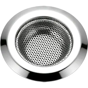 Bathtub Drain Strainer,2.87 inch Bathtub Floor Shower Hair Drain Catcher Cover, Stainless Steel Bathroom Sink Strainer Filter Basket for Bathroom Sink, Wash Basin
