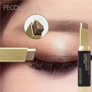 2-color Shimmer Highlighter,Glitter Eyeshadow Pencil ,Long-lasting Eye Shadow Stick, Eye Makeup, Cosmetic, Suitable For Halloween, Christmas & Holiday Make up