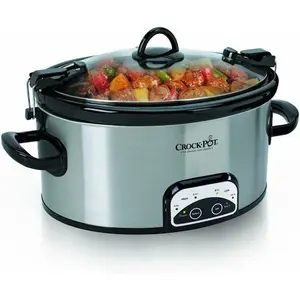 Crock-Pot 6-Quart Programmable Lockable Large Slow Cooker ( Stainless steel )