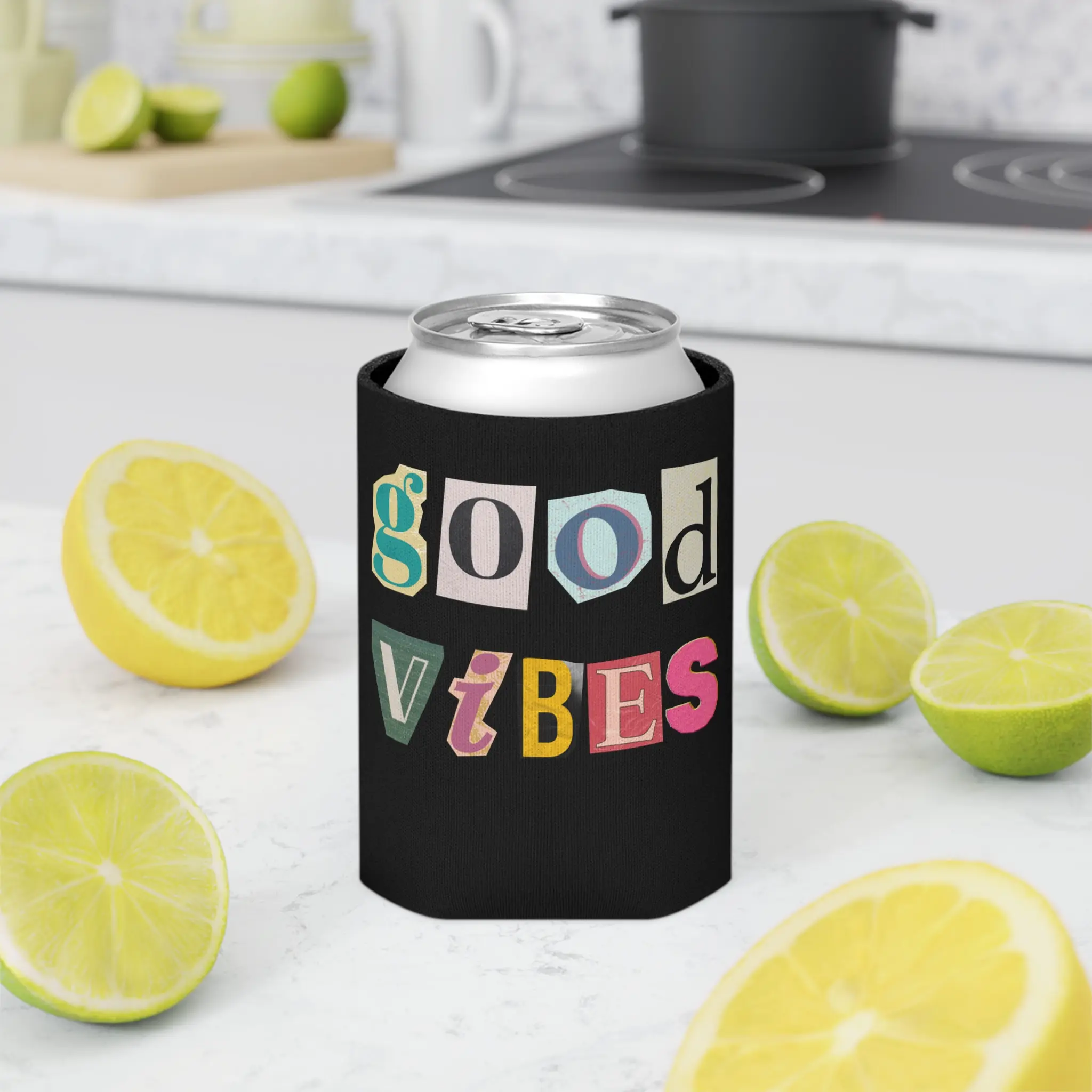 Good Vibes Can Cooler, Summer Party Drink Insulator, Personalized Gift for [...]