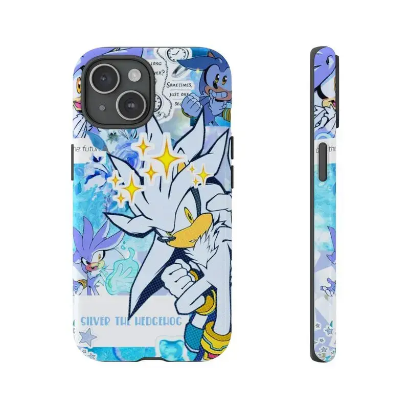 Silver the Hedgehog Pop Art Gaming Last Case You'll Ever Need – Military Drop-Tested Tough Armor for iPhone 17 16 15 14 13 12 11 Pro Max/Plus