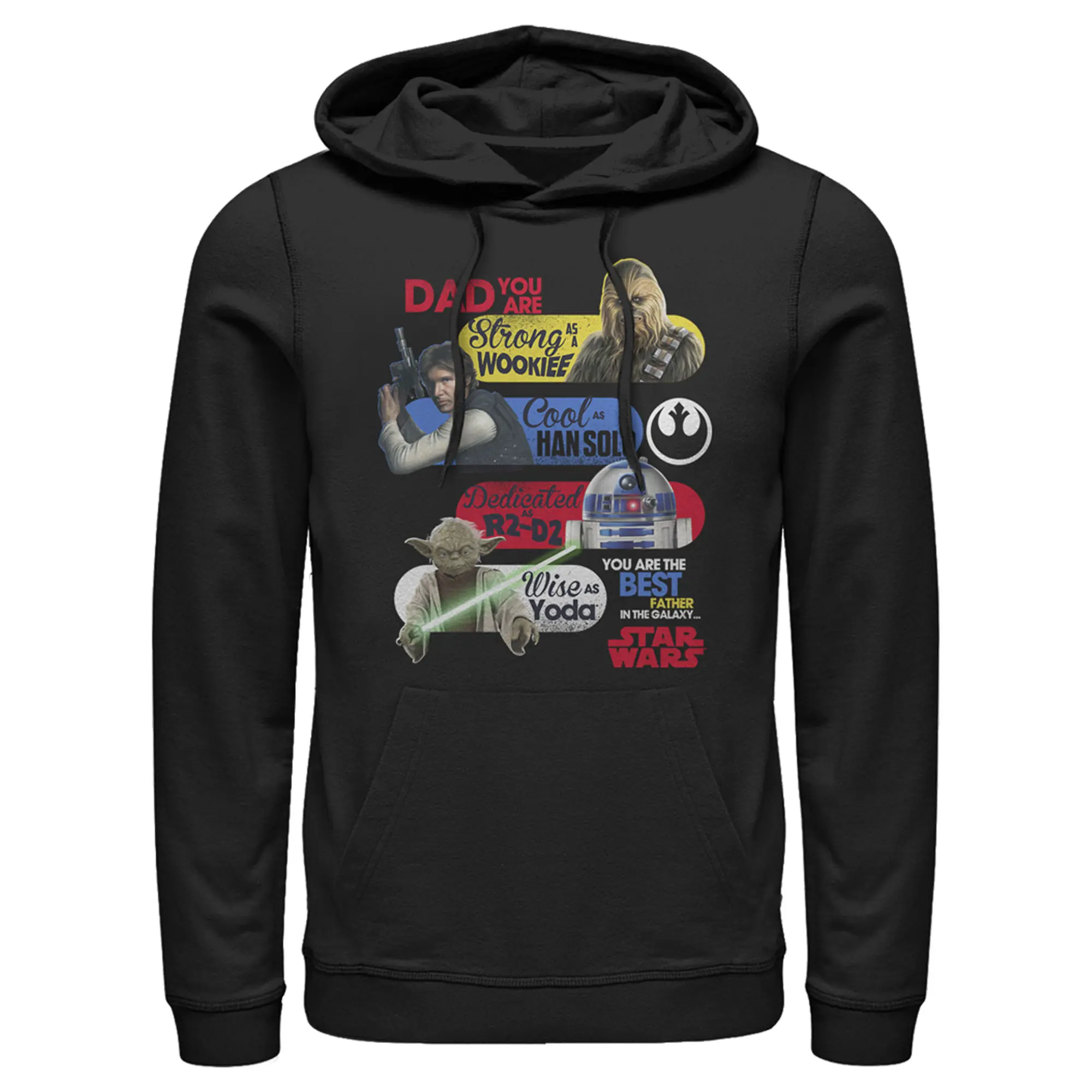 Men's Star Wars Dad You Are the Best Father in the Galaxy Pull Over Hoodie