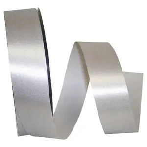 Florist Basics -- Acetate / Satin Supreme Cooler Ribbon -- Silver Color --- Various Sizes