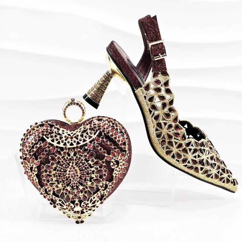 Lastest Italian Ladies Shoes with Matching Bag Set BGQ1-3