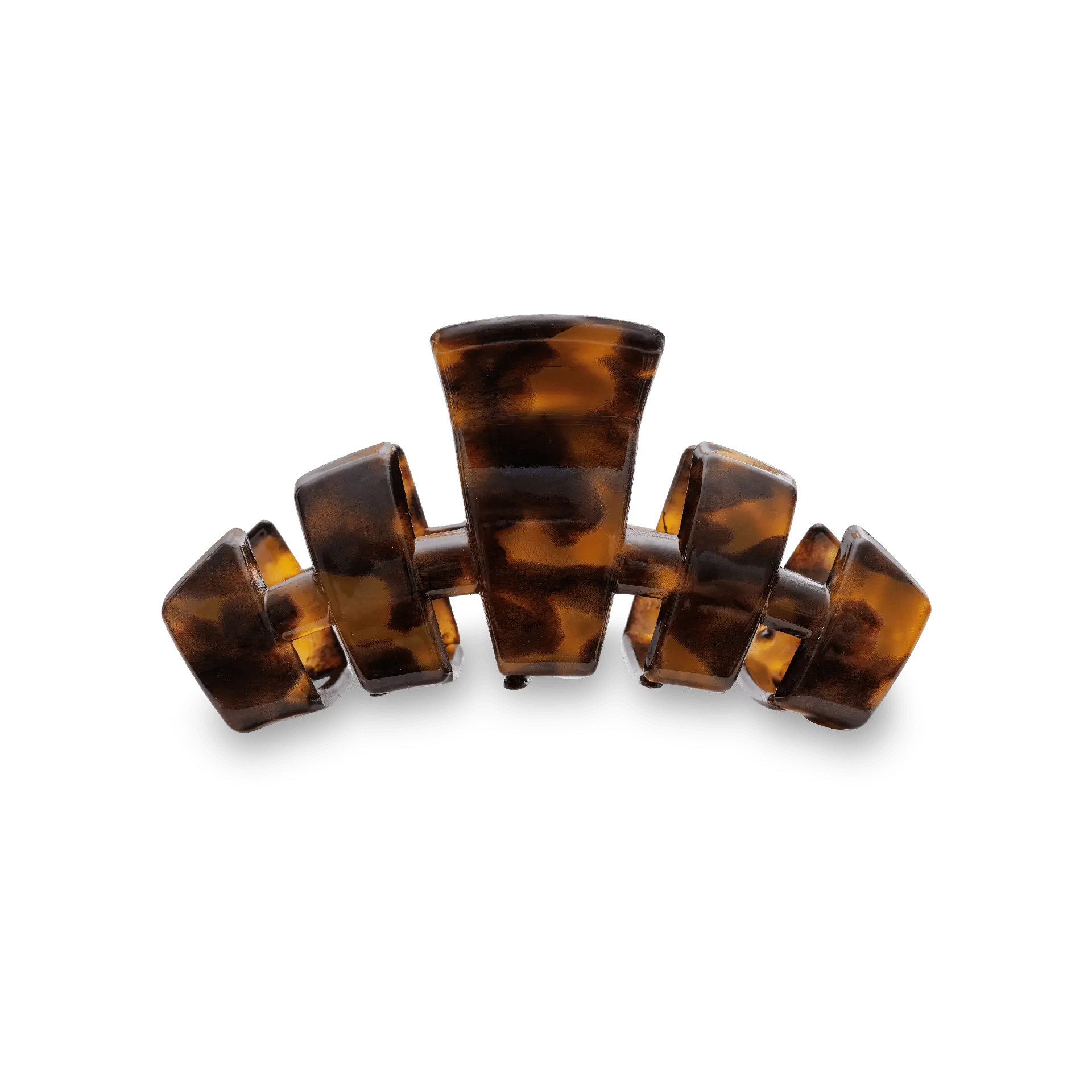 TELETIES - Tortoise - Small - Classic Hair Claw - Strong Grip - Claw Clip - Nearly Unbreakable