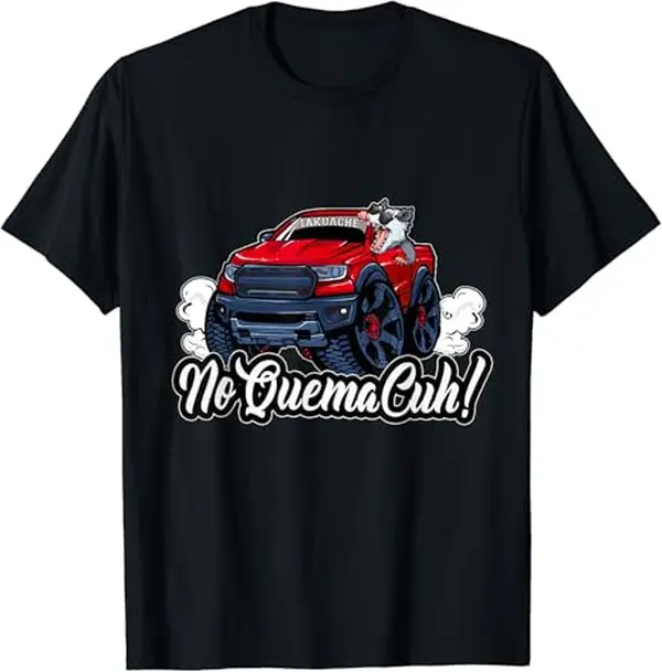 Funny Mexican Shirts, No Quema Cuh! Funny Mexican Takuache T-Shirt Menswear Top Casual Classic