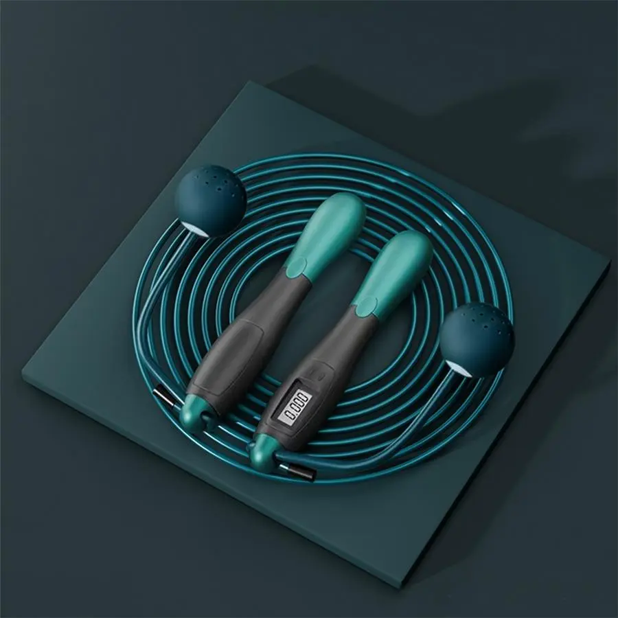 2 in 1 Counting Skipping Rope, Wireless Smart Counting Jump Rope, Adjustable Ropes, Fitness Equipment for Home Gym Workout, Exercise Equipment for Adult Students, Valentine's Day Gift, Training