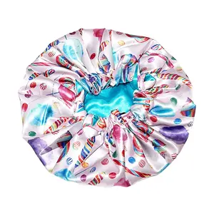 Sugar Shop Reversible Adjustable Satin Bonnet